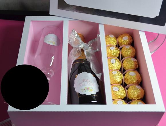 ARQUIVO DE CORTE SILHOUETTE CAIXA MINI CHAMPANHE E TAÇA