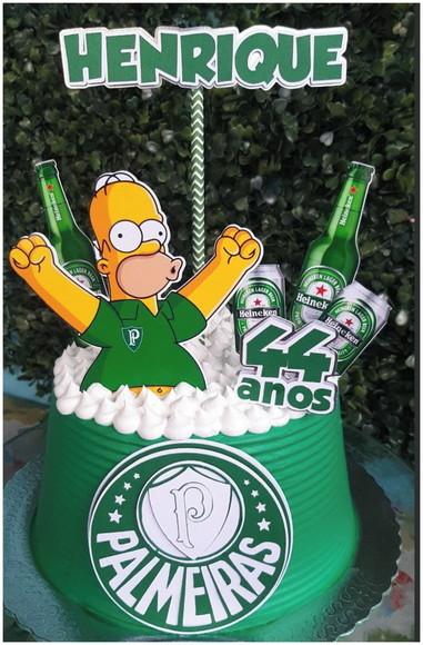 Arquivo De Corte Topo De Bolo Heinekken Home Simpsons Studio