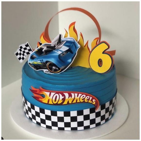 Arquivo De Corte Topo De Bolo Hot Wheels Studio 02