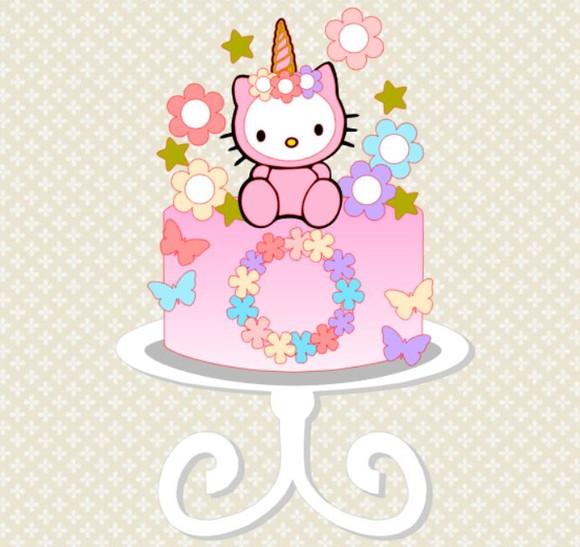 ARQUIVO DE CORTE TOPO DE BOLO HELLO KITTY