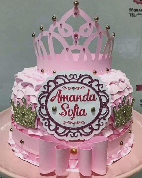 Arquivo de corte topo de bolo Princesa