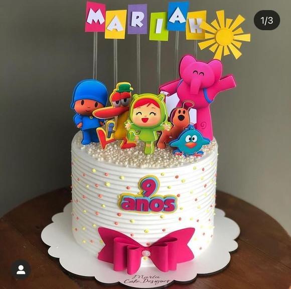 Arquivo de corte topo de bolo Pocoyo 03