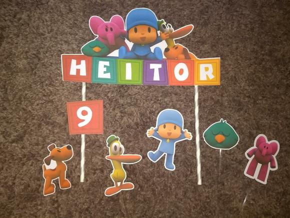 Arquivo de corte topo de bolo Pocoyo 04