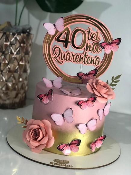 Arquivo de Corte Topo de Bolo Quarentei 03