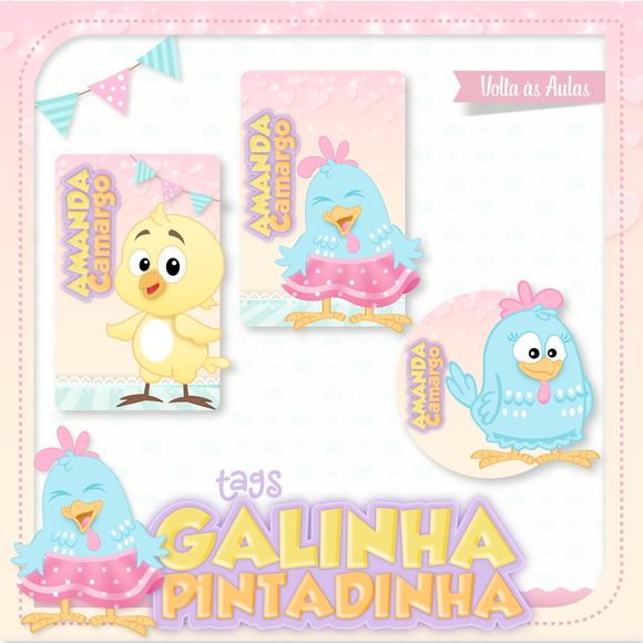 Arquivo Etiqueta Escolar Galinha Pintadinha 2021 STUDIO/PDF