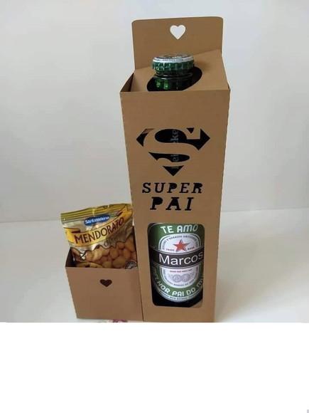 Arquivo Silhouette caixa cerveja super pai