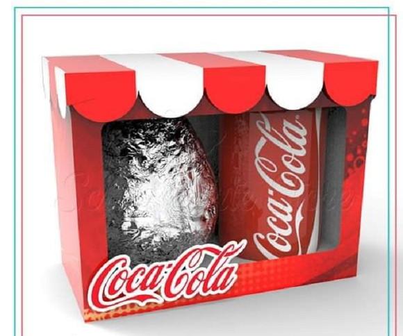 Arquivo Silhouette caixa ovo de pascoa c/latinha coca-cola