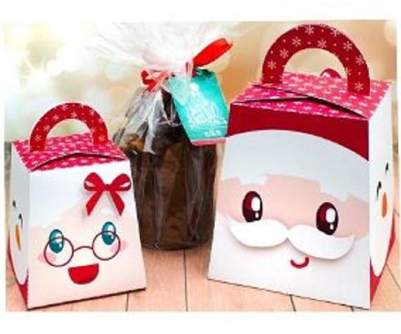 Arquivo Silhouette caixa para bolinha e mini panetone