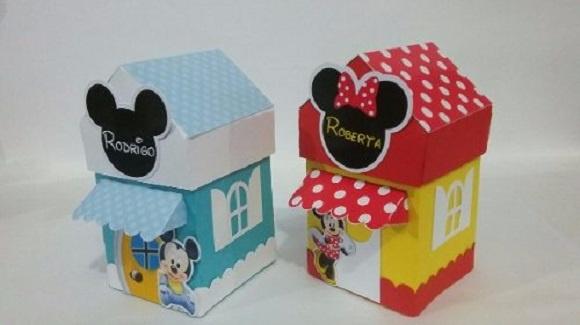 Arquivo Silhouette Casa Mickey e minnie