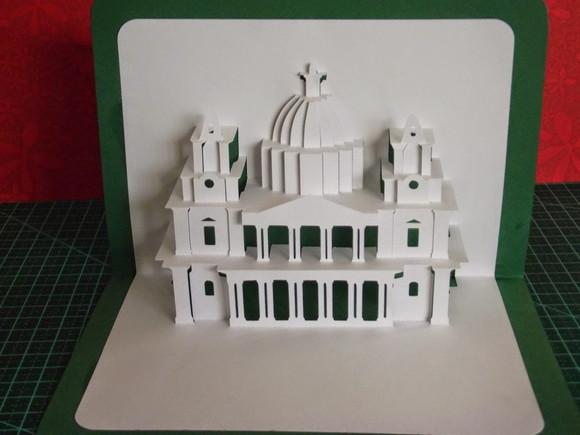 ARQUIVO SILHOUETTE CONVITE IGREJA POP UP