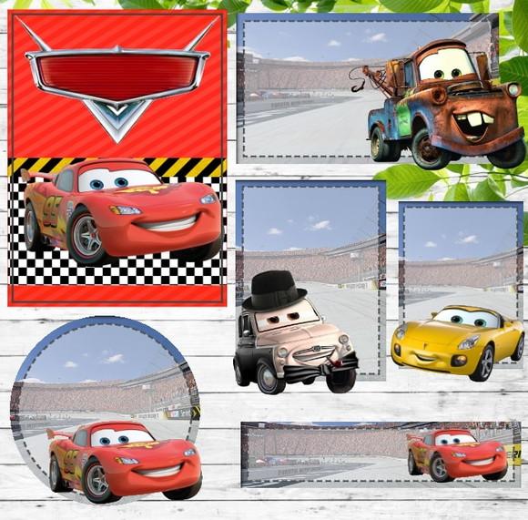Arquivo Silhouette Etiquetas Escolares carros Mcqueen 2020