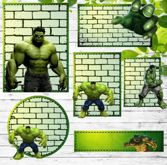 Arquivo Silhouette Etiquetas Escolares Hulk 2020