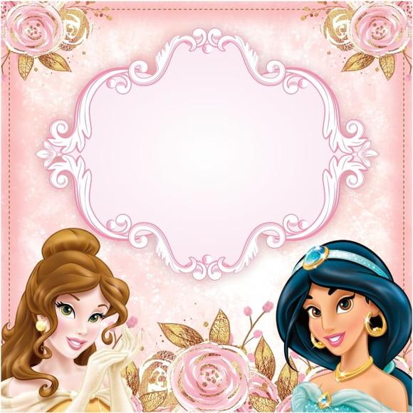 Arquivo Silhouette Etiquetas Escolares Princesas Disney