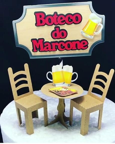 Arquivo Silhouette mesa e cadeiras boteco