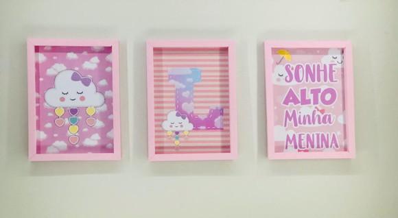 Arquivo Silhouette quadro Chuva de Amor Menina Studio/PDF
