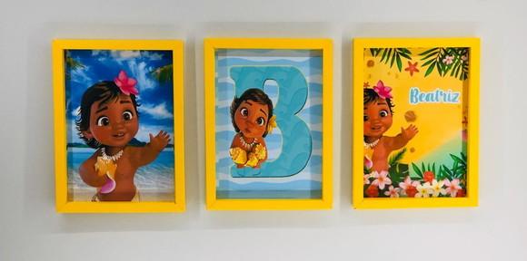 Arquivo Silhouette quadro Moana Baby Studio/PDF
