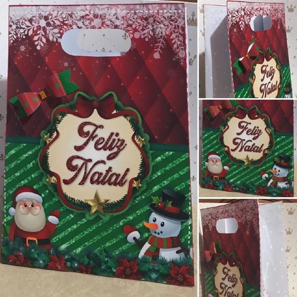 Arquivo Silhouette Sacolinha personalizada Natal