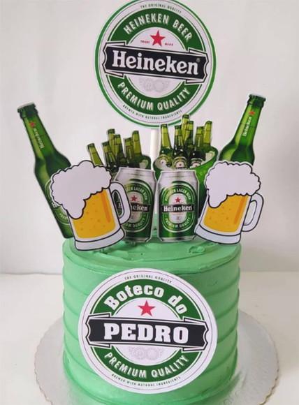 Arquivo Silhouette Topo De Bolo Boteco Heinekken 01 Studio
