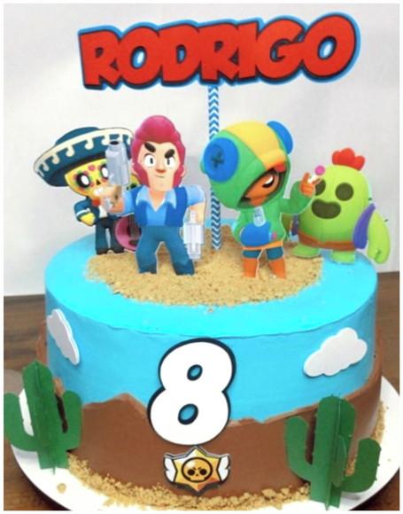 Arquivo Silhouette Topo De Bolo Brawl Stars Studio 01