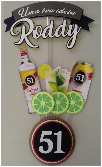 Arquivo Silhouette Topo De Bolo Cachaça 51 Studio