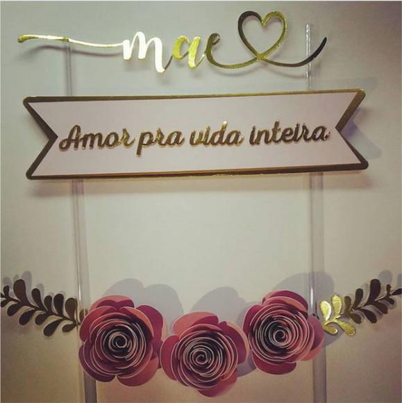 Arquivo Silhouette Topo De Bolo Dia Das Maes Flores Studio