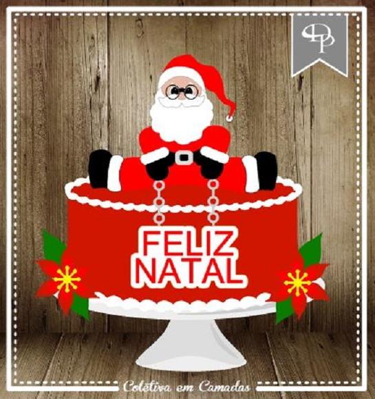 Arquivo Silhouette topo de bolo em camadas natal 15