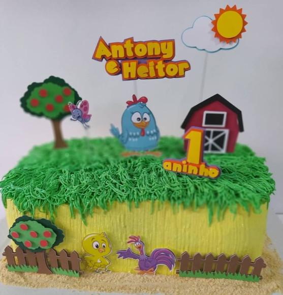 Arquivo Silhouette Topo De Bolo Galinha Pintadinha 02