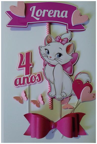 Arquivo Silhouette Topo De Bolo Gatinha Marie Studio 01