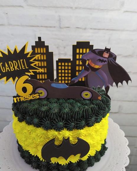 Arquivo Silhouette Topo De Bolo Heroi Batman 01 Studio