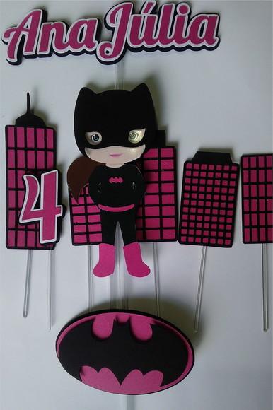 Arquivo Silhouette Topo De Bolo Heroi Batgirl 02 Studio