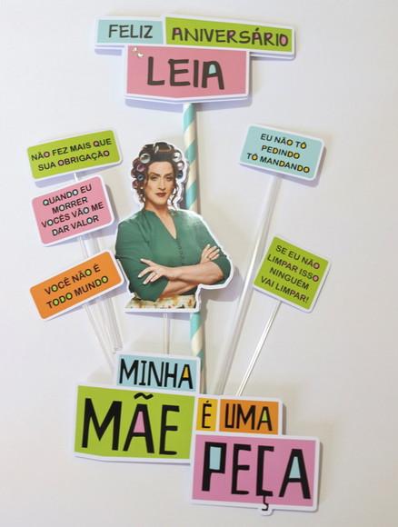 Arquivo Silhouette Topo De Bolo Minha Mae E Uma Peça