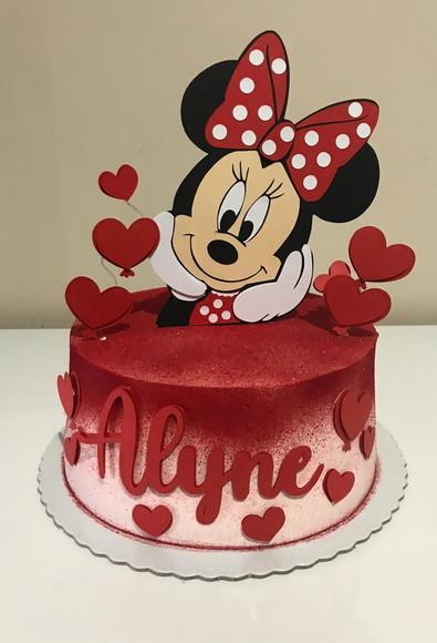 Arquivo Silhouette Topo De Bolo Minnie Studio 04