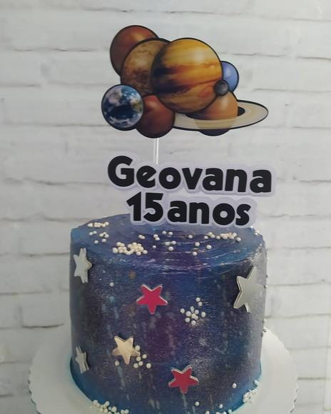 Arquivo Silhouette Topo De Bolo Planetas Studio