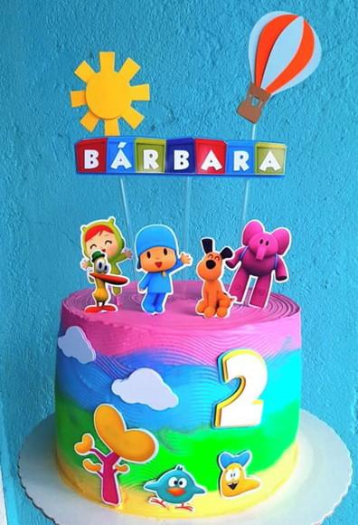 Arquivo Silhouette Topo De Bolo Pocoyo Studio 02