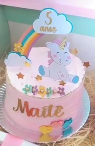 Arquivo Silhouette Topo De Bolo Unicornio 13