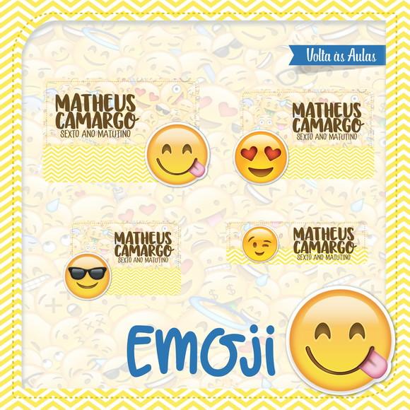 Arquivos Etiqueta Escolares Emoji STUDIO/PDF