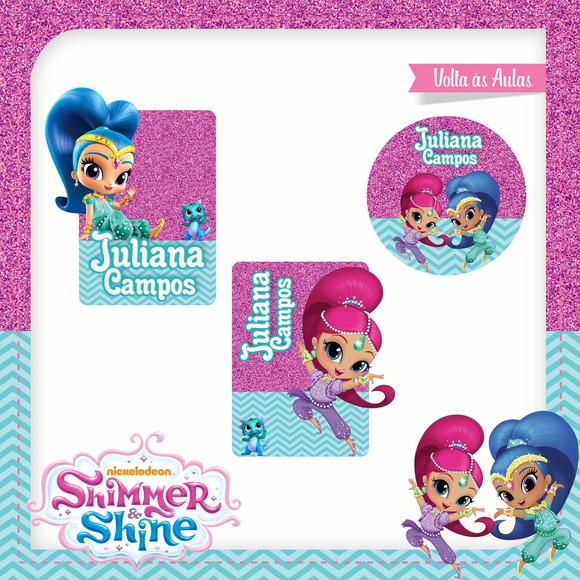 Arquivos Etiqueta Escolares Shimmer e Shine STUDIO/PDF