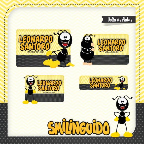 Arquivos Etiqueta Escolares Smilinguido STUDIO/PDF