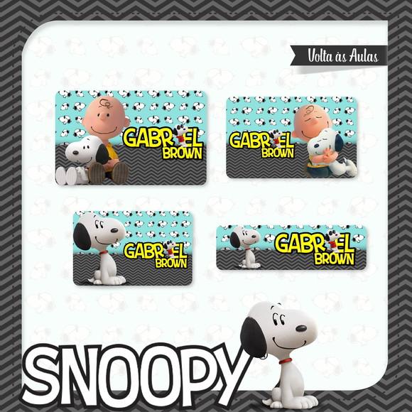 Arquivos Etiqueta Escolares Snoopy 03 STUDIO/PDF