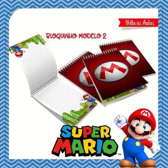 Arquivos Etiqueta Escolares Super Mario Bros STUDIO/PDF