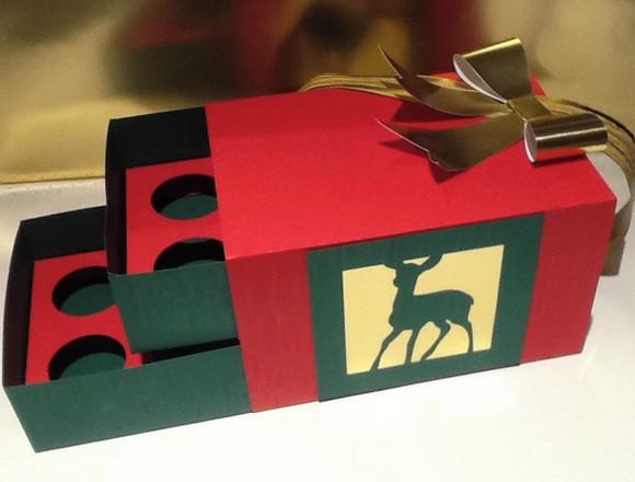 Arquivos Silhouette caixa natal 12 docinhos 3d