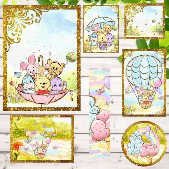 Arquivos Silhouette Etiquetas Escolares Ursinho Pooh 2020