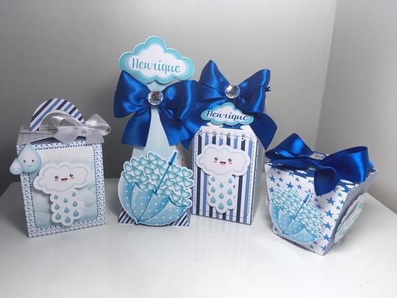 Arquivos Silhouette para corte chuva de amor azul