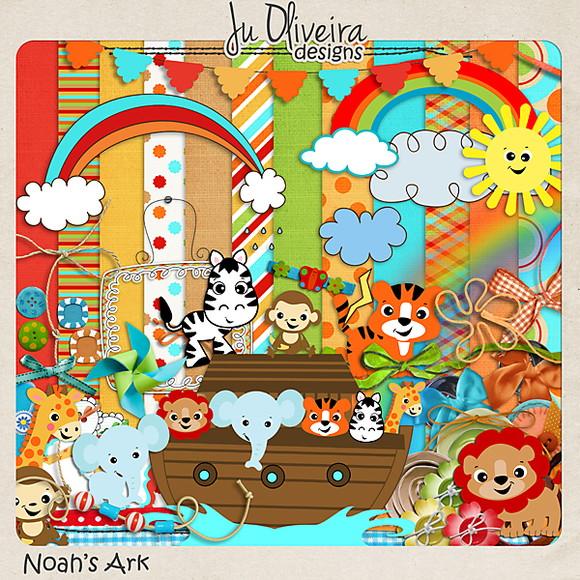 Kit Scrapbook A Arca De Noé