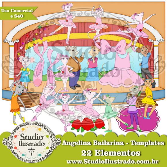 Kit Scrapbook Angelina Bailarina