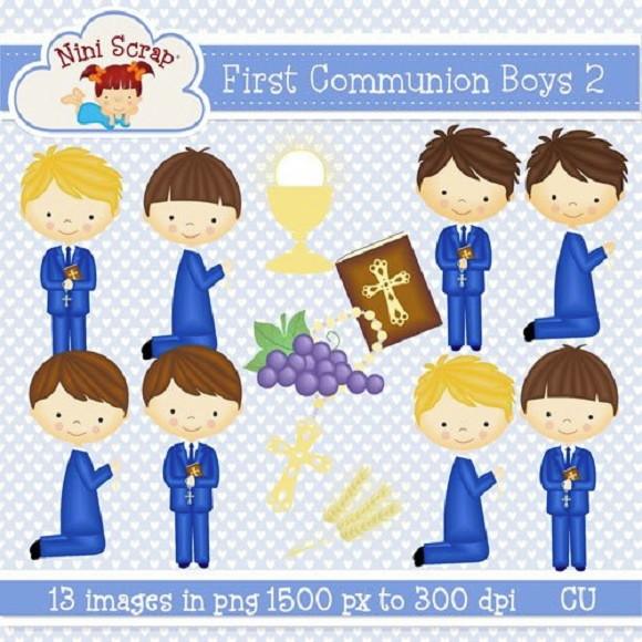 Kit Scrapbook Digital Anjos E Batismo
