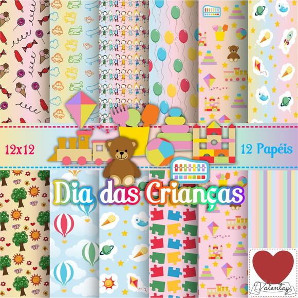 Kit Scrapbook Digital dia das crianças