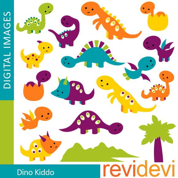 Scrapbook Digital Dinossauro - Fundos, Elementos, Clipart