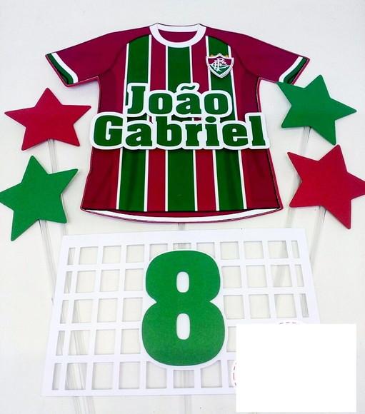 Topo de Bolo Fluminense (Arquivo de Corte Silhouette)
