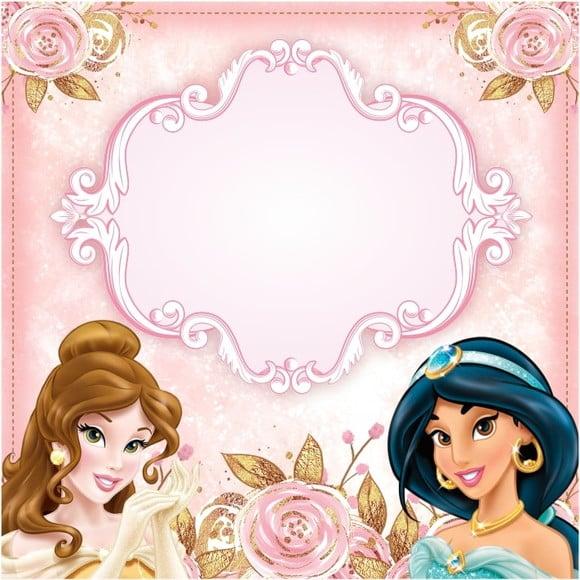 Arquivo Silhouette Etiquetas Escolares Princesas Disney